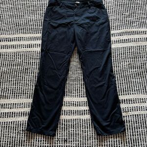 Lee Womens Size 12 Wrinkle Free Navy Blue casual pants